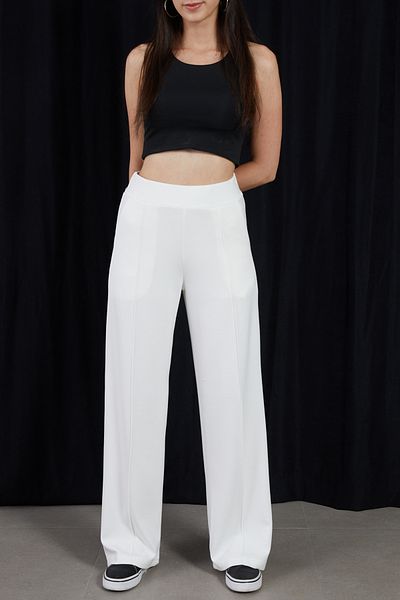DPARİS Modal Grass Soft Textured Wide Leg Trousers