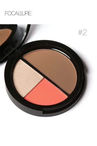 Focallure أحمر الخدود وتحديد الوجه بلمسة نهائية ناعمة تدوم طويلاً