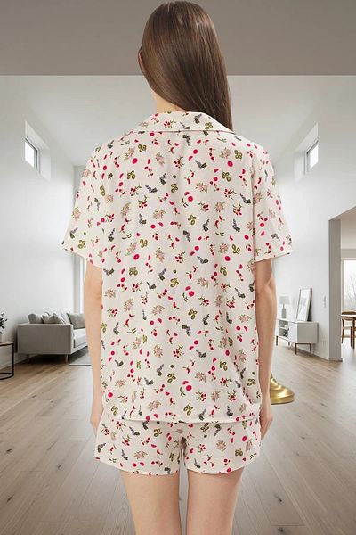 PayBuy Women's Summer Pajamas Set with Shorts Multi-Pattern Viscose Fabric Comfortable Fit Quality Craftsmanship Long-Lasting