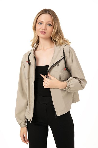 Montstop Women's Seasonal Raincoat - Waterproof, Wind Resistant, Hooded and Pocketed