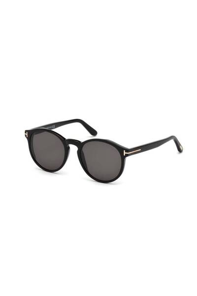 Tom Ford Unisex Güneş Gözlüğü Tf591 01a 51-20, Yuvarlak Siyah Asetat Çerçeve