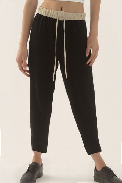 Vitrin Waist Part Double Color Trousers