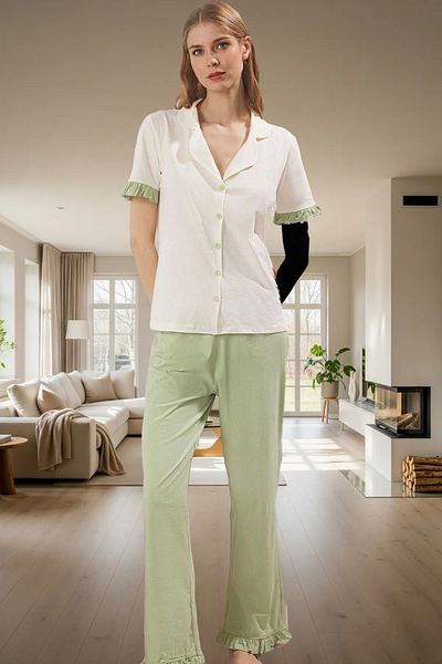 PayBuy Women's Leopard Pattern Cotton Pajamas Set Regular Fit Comfortable Home Wear High Quality and Stylish