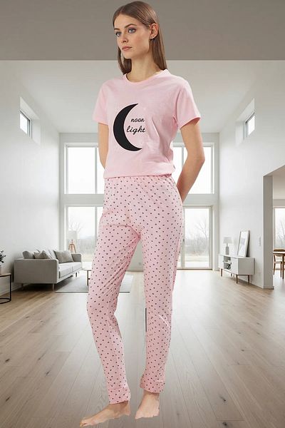 PayBuy Women's Cotton Pajamas Set Galaxy Print Regular Fit Comfortable Home Wear Professional Appearance