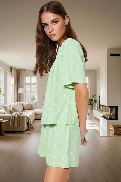 PayBuy Women's Short Sleeve Regular Fit Cotton Pajama Set Long Lasting Premium Quality Special Design
