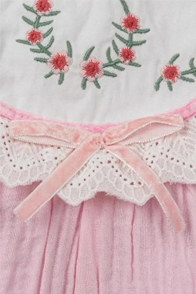 Motebarn Wear Pink Baby Girl Jumpsuit Socks Bandana 3Pcs Set