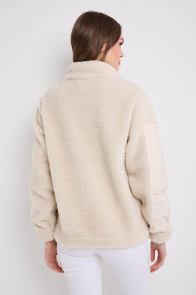 Montland Γυναικείο εκρού αντιανεμικό Welsoft διπλή τσέπη χειμερινό παλτό