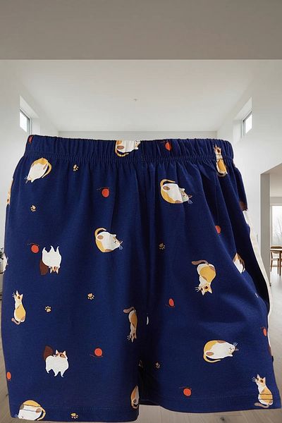 PayBuy Women's Cat 100% Cotton Short Sleeve Pajamas Set Perfect Fit Durable Material
