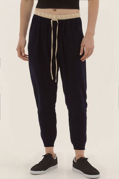 Vitrin Waist Part Double Color Trousers
