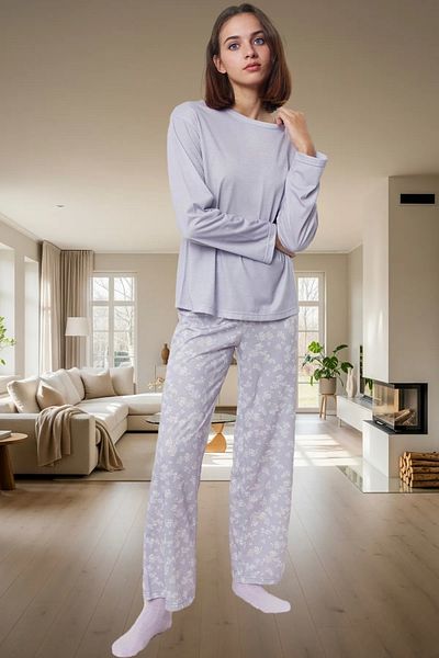 PayBuy Women's Floral Cotton Pajamas Set Comfortable and Stylish Home Wear Set Use Professional Appearance