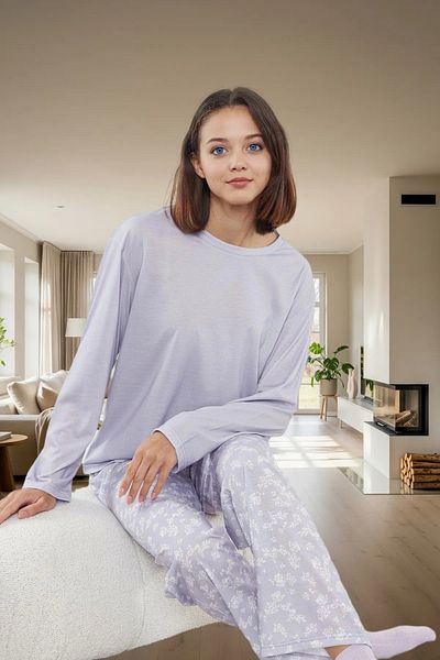 PayBuy Women's Floral Cotton Pajamas Set Comfortable and Stylish Home Wear Set Use Professional Appearance