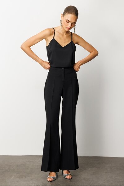 Moda İlgi Modailgi İspanyol Paça Pantolon - 70028,70030 Siyah