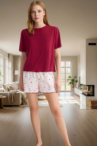 PayBuy Women's Galaxy Pattern Pajama Set Cotton Polyester Knitted Fabric Quality Craftsmanship Distinguished Material