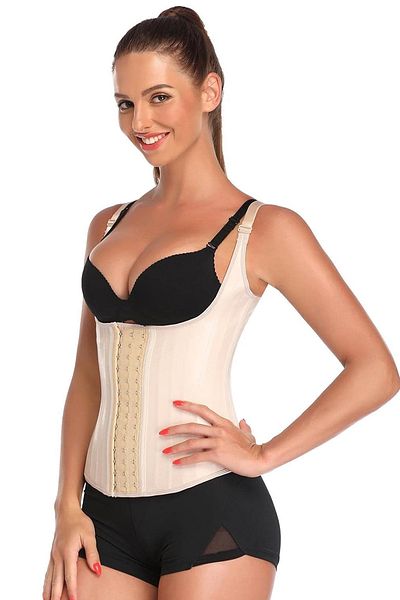 Dr. Fitto Latex Oțel Underwire Închizătoare Body Shaper Tip curea Corset Skin Dr301