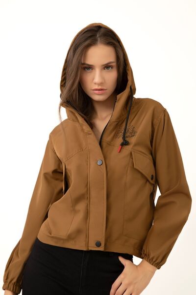 Montland Γυναικείο εποχιακό αδιάβροχο - Αδιάβροχο, ανθεκτικό στον αέρα, με κουκούλα και τσέπες