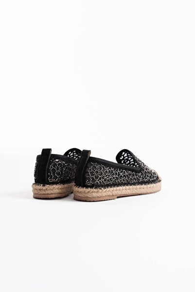 Zerenyus Dune Premium Women's Black Espadrille Shoes