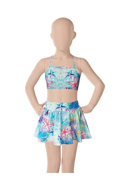 By Piera Girl's Quick Dry 4-Piece Bikini Swimsuit Set 86670