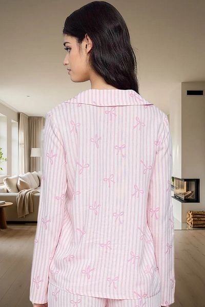 PayBuy Women's Viscose Pajamas Set Printed Shally Woven Casual Home Wear Set Premium Quality Comfortable Cut
