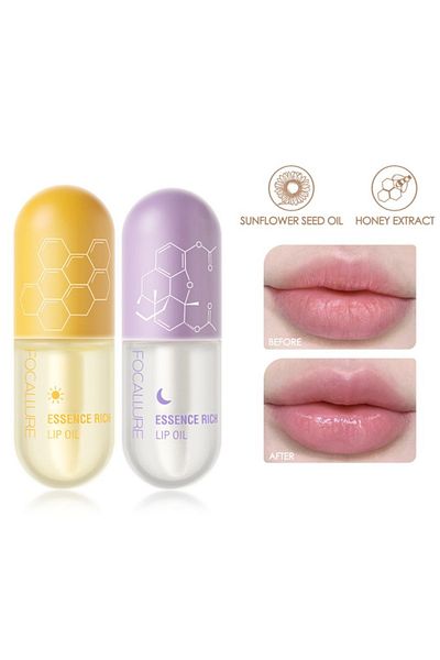 Focallure Pure Natural Lip Oil Soften Moisturized Repaired Lip Care Set