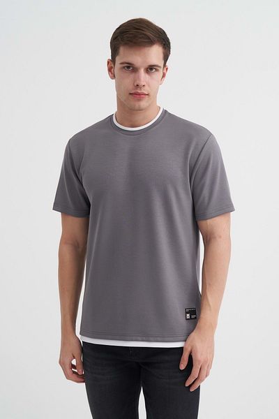 Cazador Μπλουζάκι Regular Fit Crew Neck χτενισμένο βαμβακερό 4003