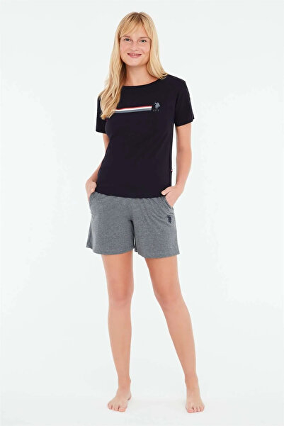 U.S. Polo Assn. 16861 Set de pantaloni scurți de damă bleumarin