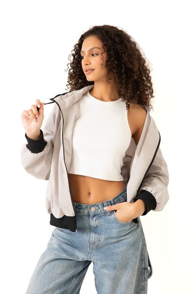 Riverstorm Кам'яний комір, водо- та вітронепроникний, оверсайз, укорочений, сезонний дощовик, вітровка