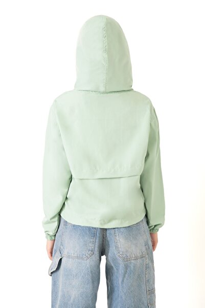 Riverstorm Water Green Αδιάβροχο και ανθεκτικό στον άνεμο γυναικείο αδιάβροχο με κουκούλα - Εποχιακό με τσέπες