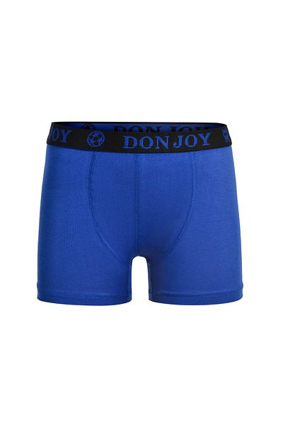 don joy Boy's 3-Piece Combed Cotton Boxers with Elastic Waist
