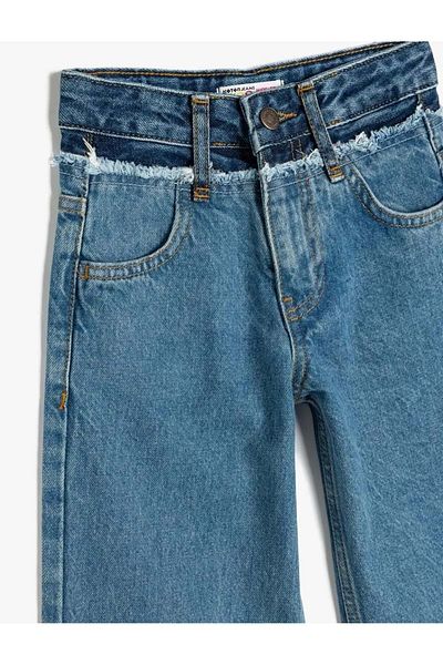 Koton Wide Leg and Pocket Cotton Jeans