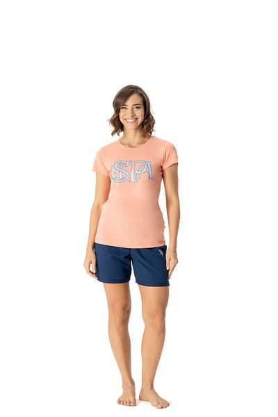 U.S. Polo Assn. U.S. Polo Assn. 16995 Set de tricou cu mânecă scurtă pentru femei Somon