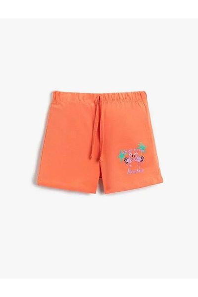 Koton Girls' Clothing Shorts 2Skg40001Ak Orange Orange