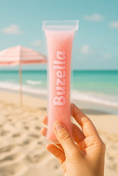 Palifix 50 li Kilitli Dondurma Poşeti Ev Yapımı Buzlu Atıştırmalıklar için Buzella Meyvebuz Poşeti +