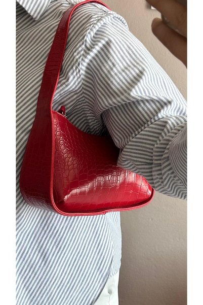 Cosy Bag Red Baguette Bag Cherry Red