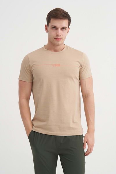 Cazador Βαμβακερό μπλουζάκι με λαιμόκοψη Slim Fit