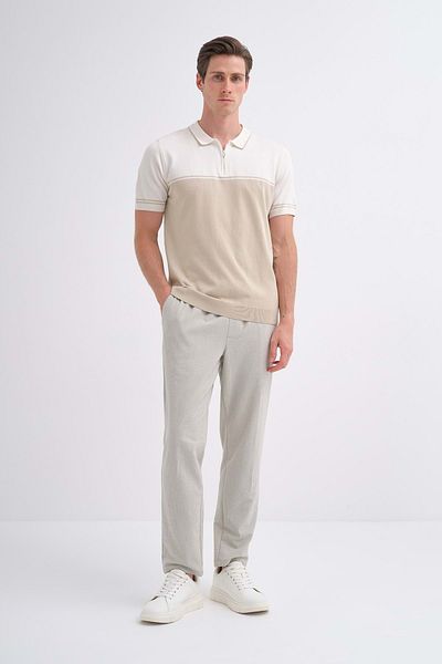 Cazador Τζαζ 3032 Polo Yk. Πλεκτό T-shirt Μπεζ