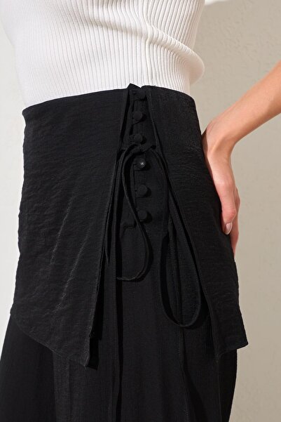 Setre Pantaloni negri cu talie relaxată