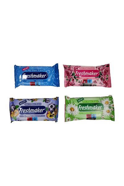 Freshmaker فريسميكر 15 قطعة مناديل جيب إسحاق - 36 قطعة