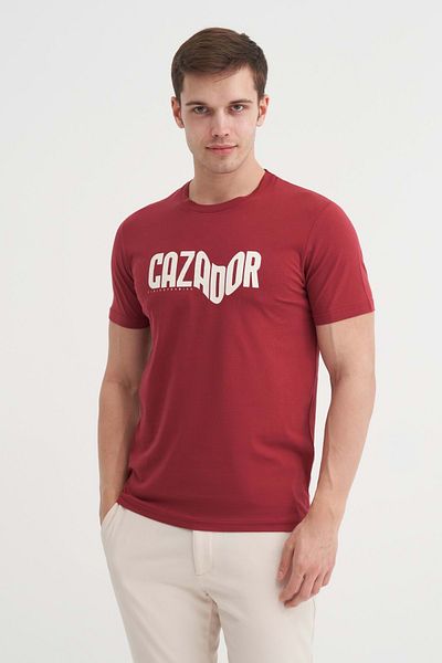 Cazador Μπλουζάκι με βαμβακερή στάμπα με λεπτή εφαρμογή