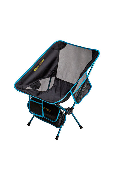 ON OFF MOTO Kamp Sandalyesi Katlanır 3 Cepli Portatif Çantalı 150 Kg Taşıma K...