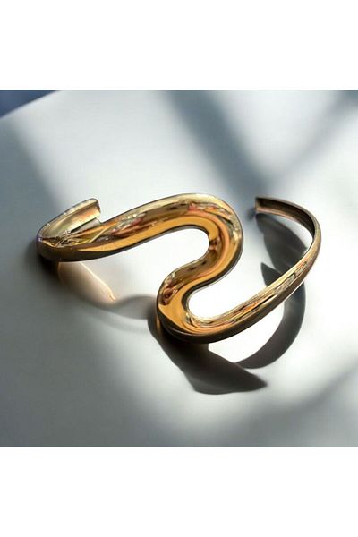 YEBİİ Geometric Punk Bracelet , Exaggerated Leaf Bracelet and Arm Ring for Women