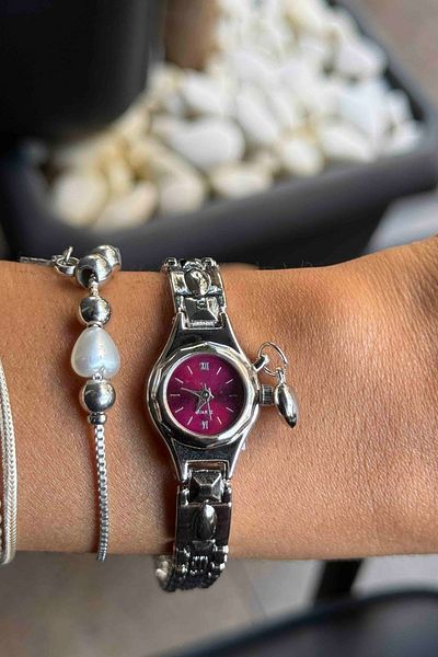 keisy Vanessi Heart Detailed Minimal Women's Wristwatch