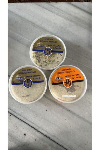 3'lü Paket Antep Fıstıklı & Sade & Kakaolu Tahin Helvası 900 gr Ambalajlarda