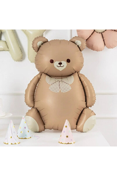 aşkın concept Retro Ayı Folyo Balon Retro Teddy Bear Büyük Ayı Balon 65x90 Cm...