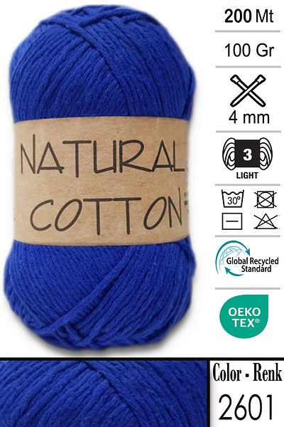 Diva İplik Diva Natural Cotton 2601 Saks Blue