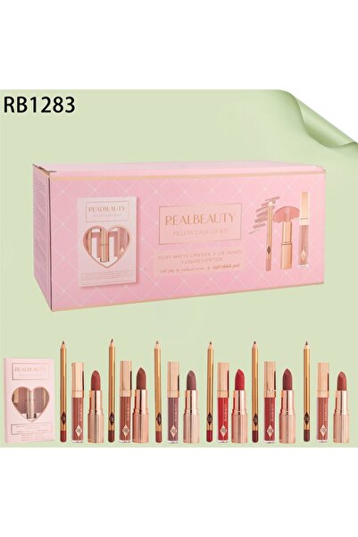 real beauty طقم مكياج شفاة فاخر من 6مجموعات 3 قطع في كل مجموعة من ريل بيوتي