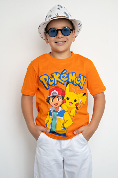 BookOrBook Ash i Pikachu KSNUMKS% pamuk Premium kvalitetna dečija majica (uzr...