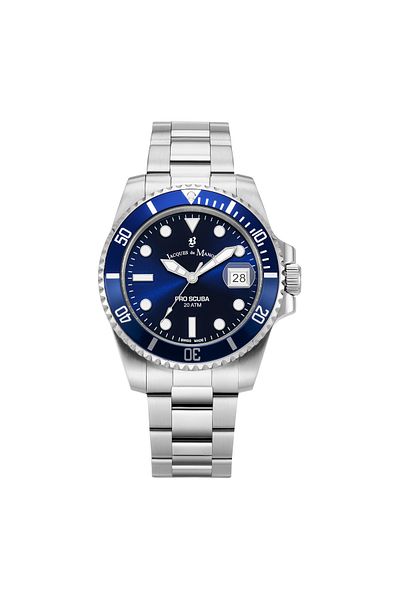 JACQUES DU MANOIR Pro Scuba Herren Uhr Silber Jwg02802