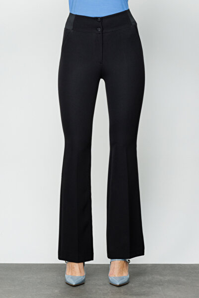 Ekol Kadın Beli Lastikli Yüksek Bel Pantolon 2164