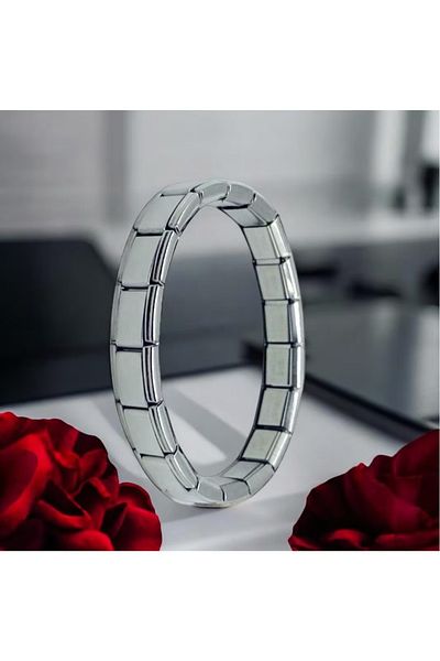 stainles steel Italian Charm Steel Bracelet
