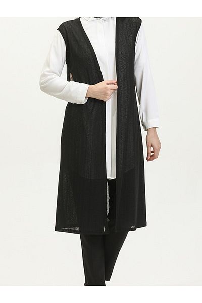 RESPİRO Slim Plain Long Breathes Flowy Vest,Plus Size Thin Vest Women's Mother Vest Seasonal Vest